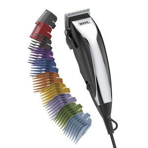 Home Haircutting Corded Clipper Kit with Adjustable Taper Lever, and 10 Color